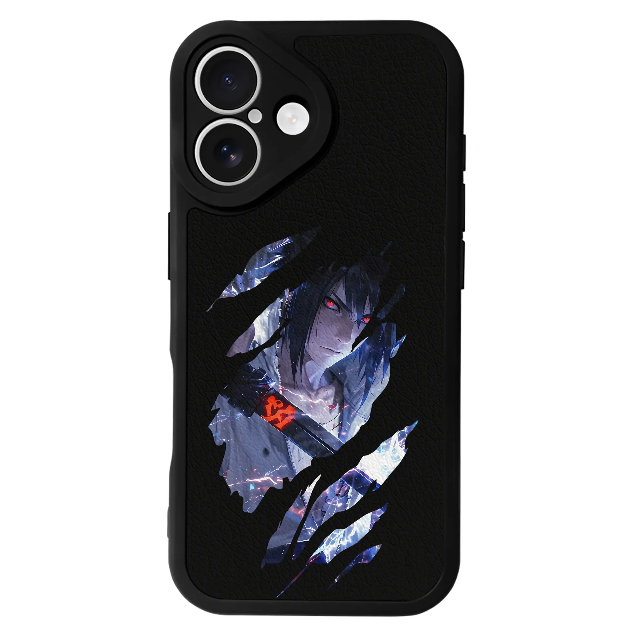 ナルト グッズ うちは サスケ - IPhone 16シリーズ対応 ・ シリコンスマホケース ・ レザー調 ・ 高精度フィット ・ 耐衝撃 ・ ワイヤレス充電対応 ・ 精密カット